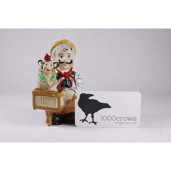 Vintage 1950's Organ Player and Monkey salt and pepper shakers, Shafford hand - Picture 5 of 10